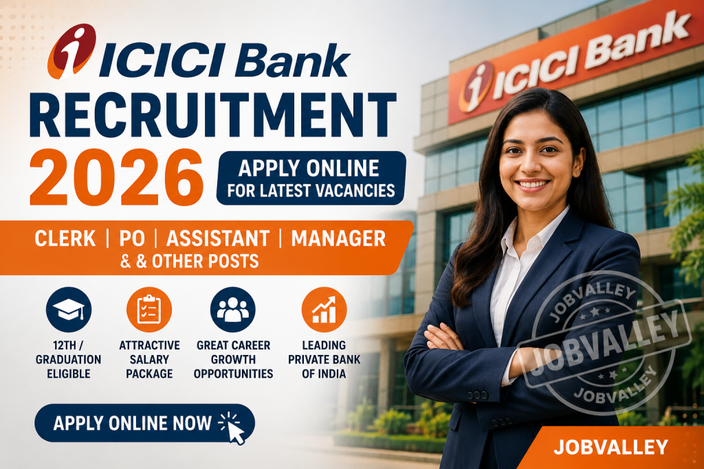 ICICI Bank Recruitment 2026: Apply Online for Latest Clerk, PO, Assistant & Manager Vacancies 12 Icici Bank Recruitment 2026